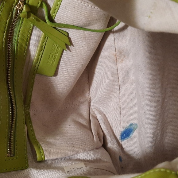 MICHAEL Michael Kors Lime Green Hobo Bag with Tassel & Wallet - Picture 3 of 16